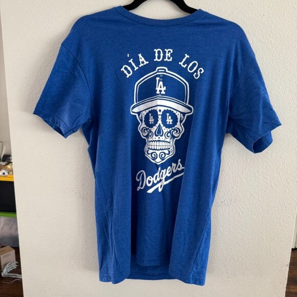 Next Level Apparel Other - Día De Los Dodgers Blue Graphic Tee Size Medium